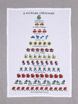 A Michigan Christmas Tea Towel